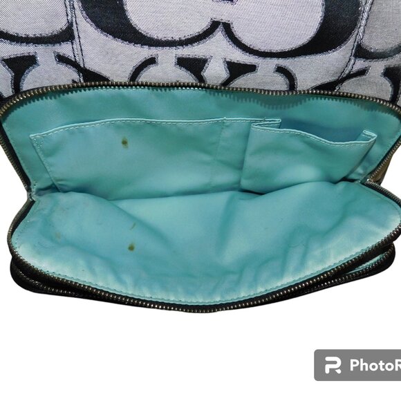 Coach Daisy Outline Signature Metallic Backpack - Picture 13 of 15